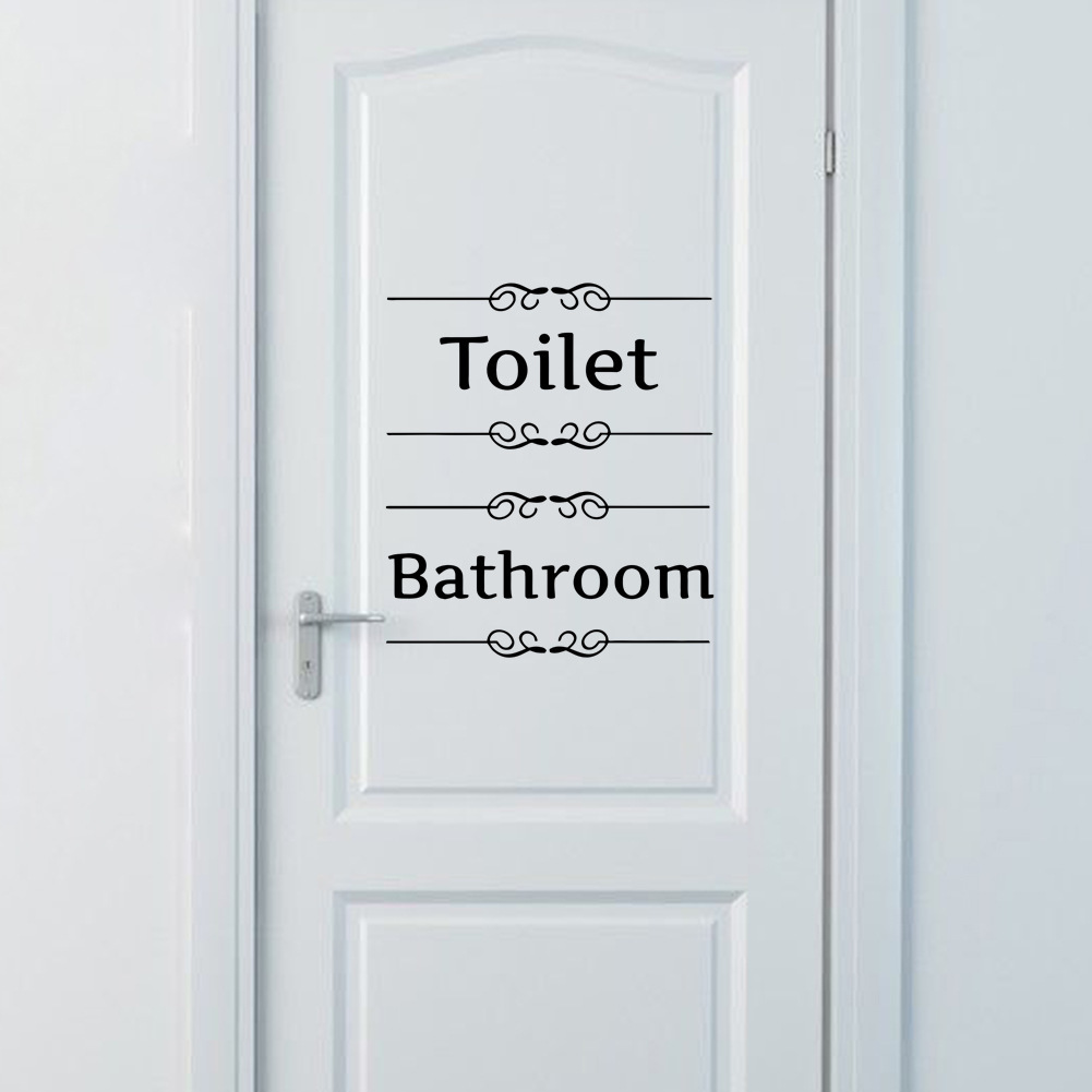 Home Bathroom Quotes - Tuvalet banyo Burcu Duvar Çıkartmaları Ev
