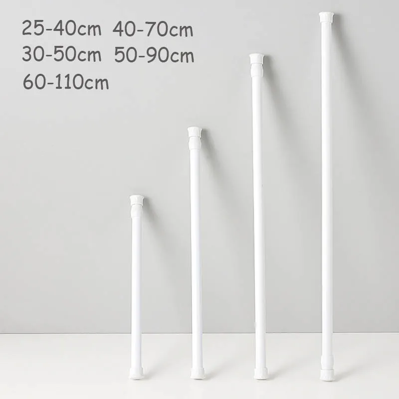 Home Bathroom Hardware - 25-110 cm Yaylı Uzatılabilir Çubuk Çok