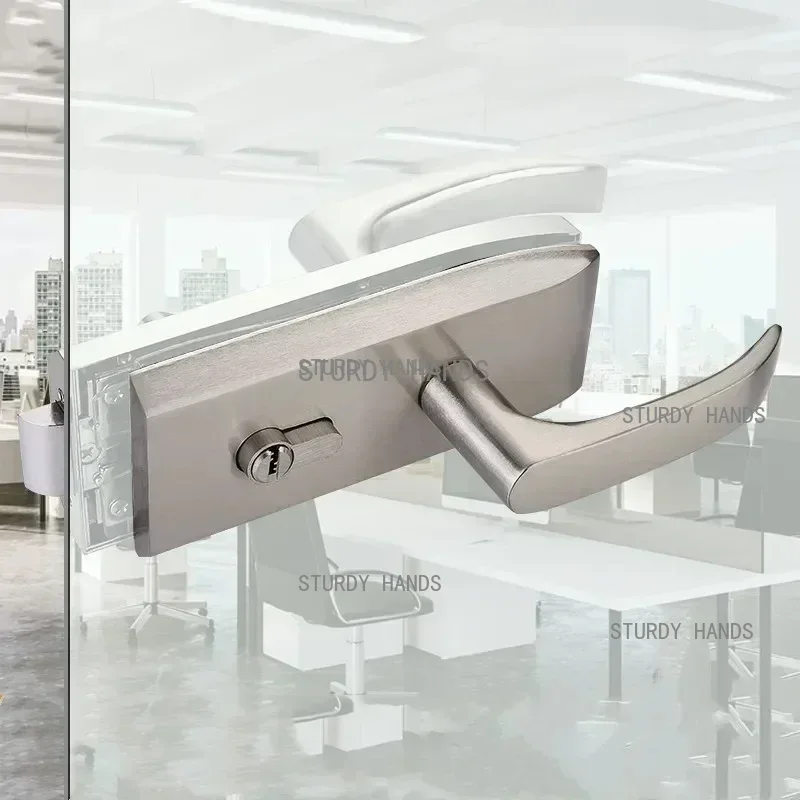 Home Bathroom Hardware - Ofis cam kapi kilidi banyo paslanmaz