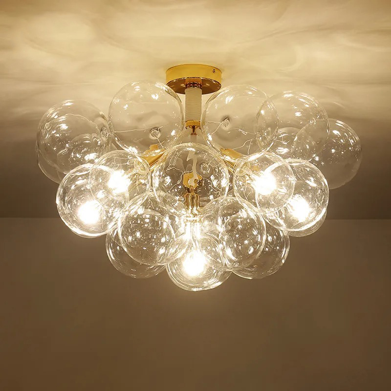 Home Hardware Bathroom Lighting - Modern Temizle Kabarcık Tavan ışıkları Yüksek