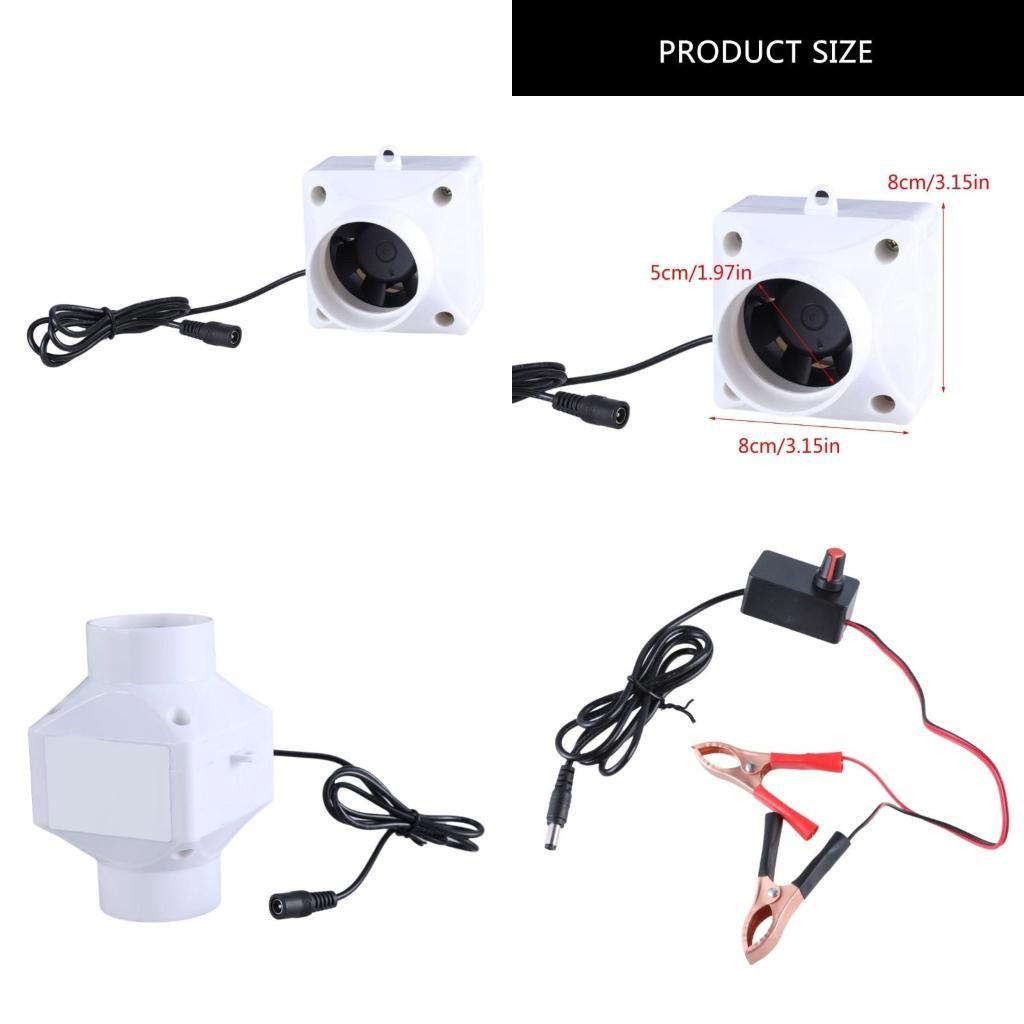Home Bathroom Extractor Fan - 652F 12V egzoz fanı ev Inline