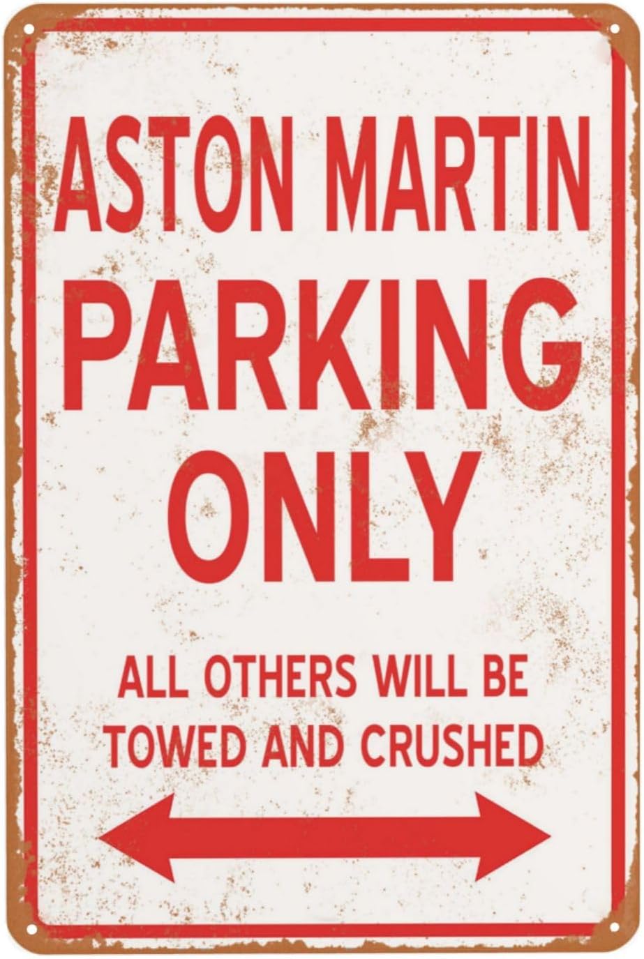 Home Bathroom Signs - Vintage Metal Tabela Aston Sadece Park