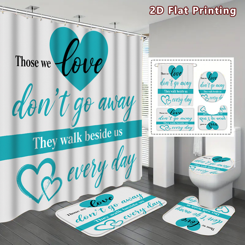 Home Bathroom Quotes - 2D Düz, 2D Düz 4 Parça