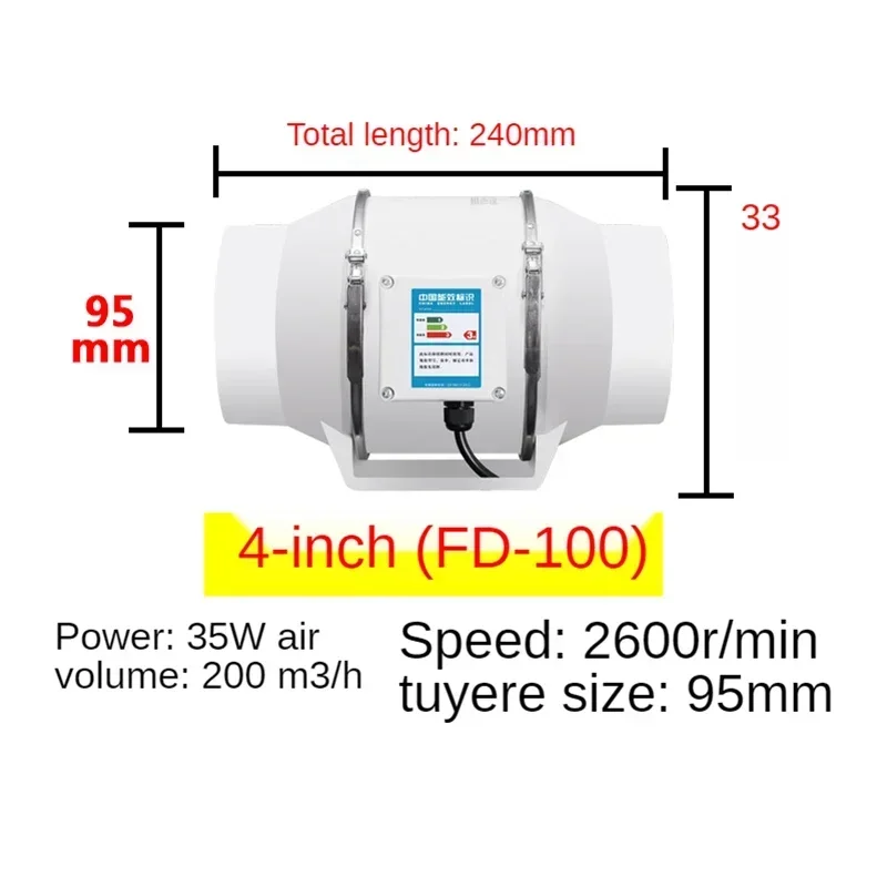 4/5/6 inç egzoz fanı ev sessiz - Home Bathroom Extractor Fan incelemesi ve fiyatı
