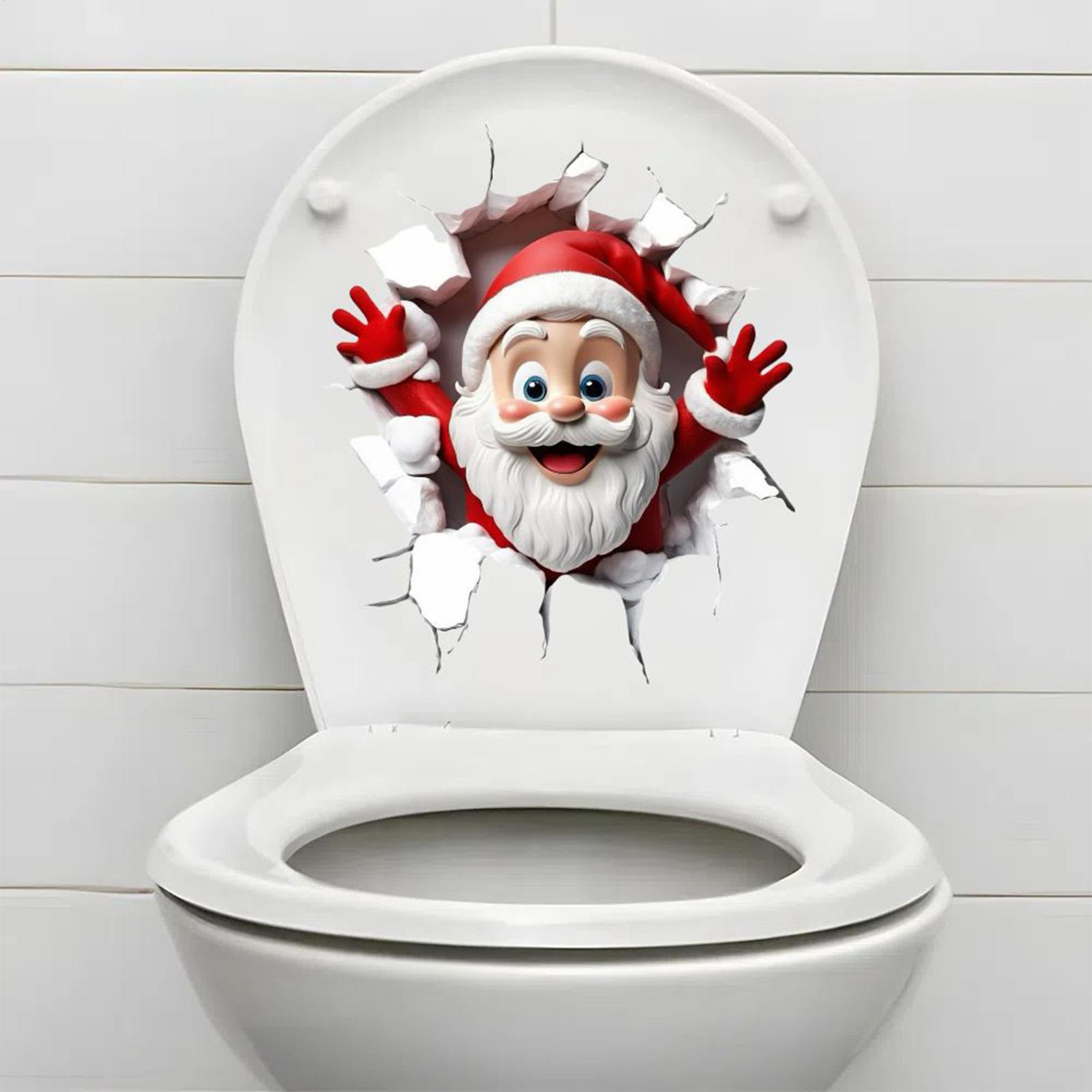 Noel Klozet Etiketi Noel Baba  - Home Bathroom Break incelemesi ve fiyatı