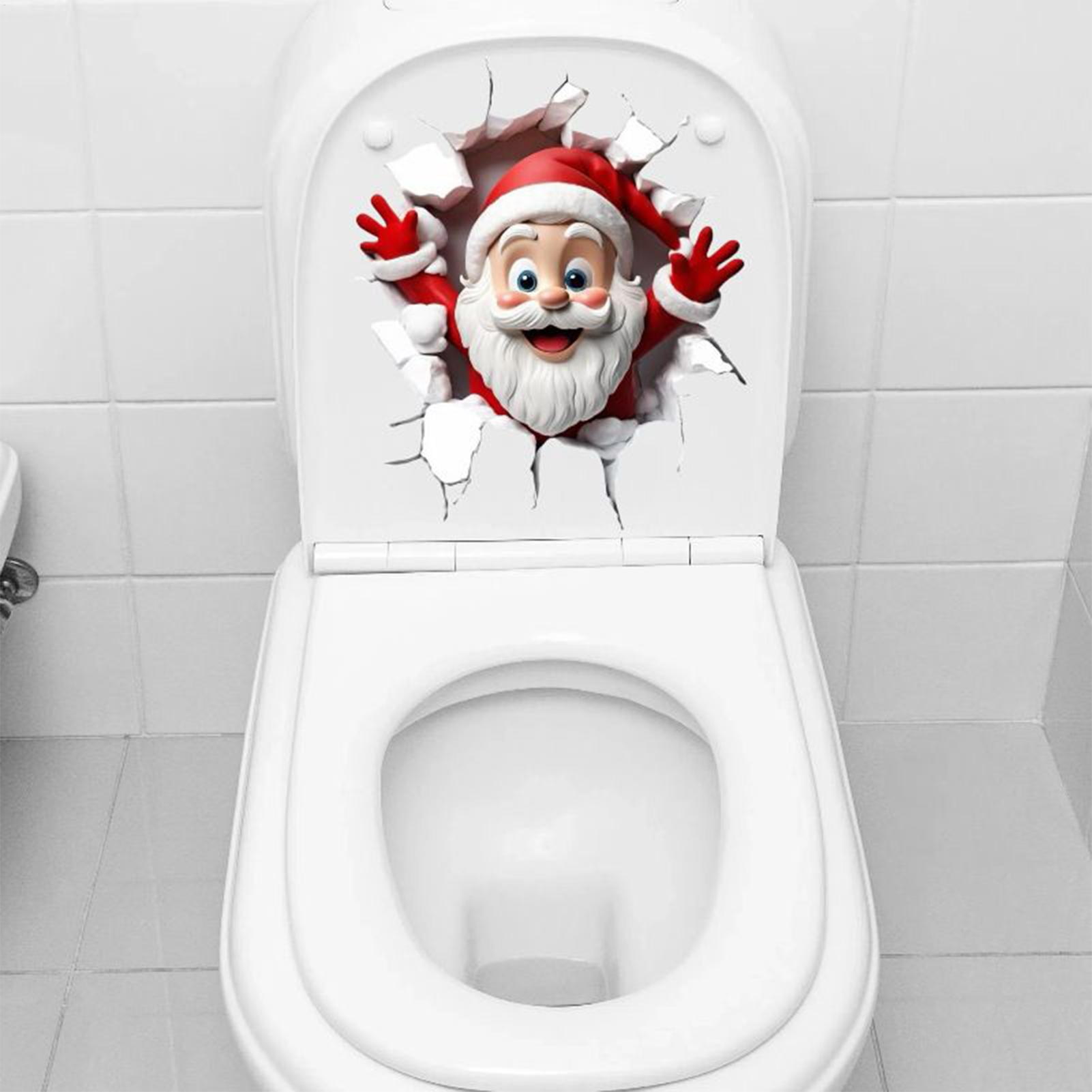 Noel Klozet Etiketi Noel Baba  - Home Bathroom Break incelemesi ve fiyatı