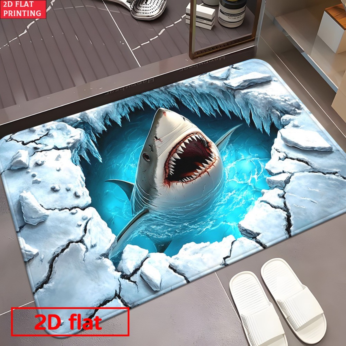 3D Köpekbalığı Buz Kırma Flane - Home Bathroom Break incelemesi ve fiyatı
