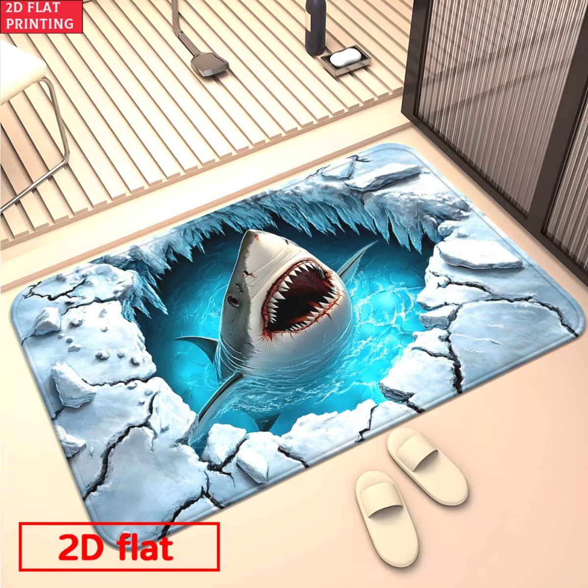 3D Köpekbalığı Buz Kırma Flane - Home Bathroom Break incelemesi ve fiyatı