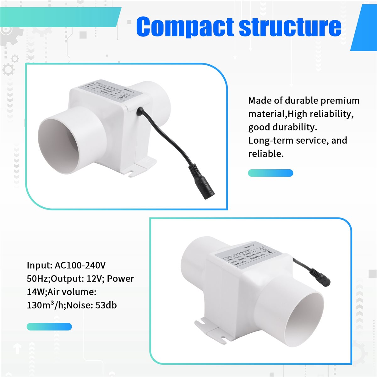 DT81 60mm Çıkış Fanı Düşük Gür - Home Bathroom Extractor Fan incelemesi ve fiyatı