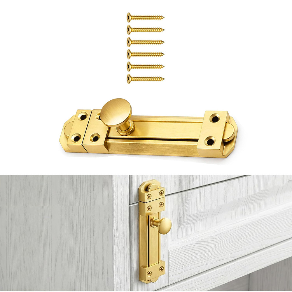 5 inç katı pirinç sürgülü kapı - Home Bathroom Hardware incelemesi ve fiyatı