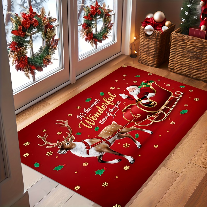 Kırmızı Noel Flanel Kapı Örtüs - Home Bathroom Quotes incelemesi ve fiyatı
