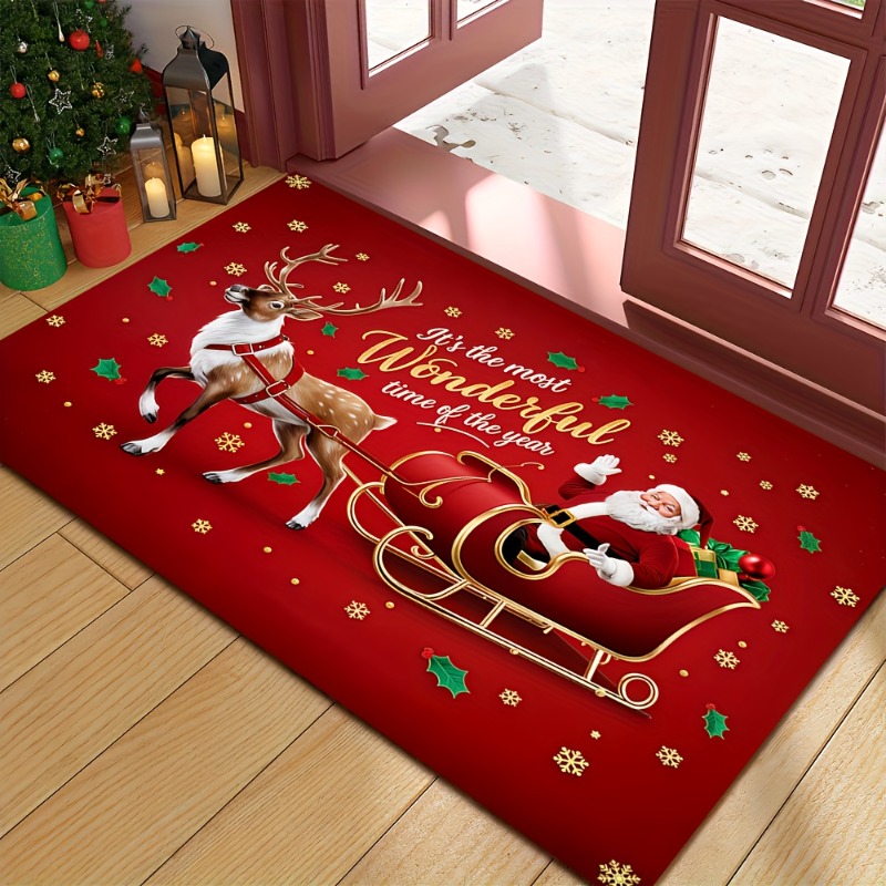 Kırmızı Noel Flanel Kapı Örtüs - Home Bathroom Quotes incelemesi ve fiyatı