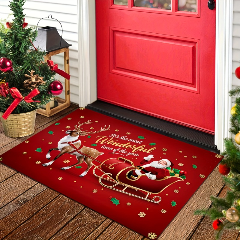Kırmızı Noel Flanel Kapı Örtüs - Home Bathroom Quotes incelemesi ve fiyatı