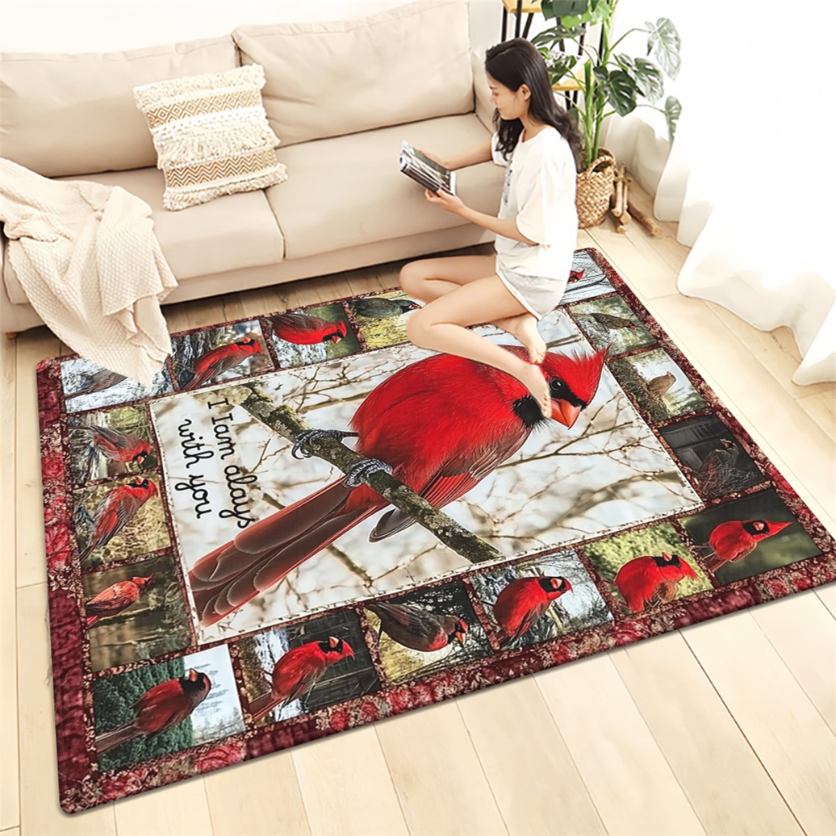 Rustik Kardinal Kuş Baskılı Ha - Home Bathroom Quotes incelemesi ve fiyatı