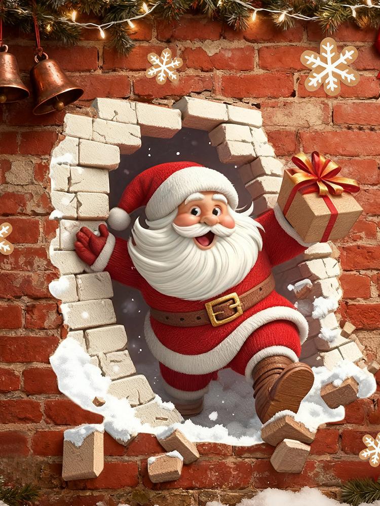 Duvar çıkartmaları Noel Baba K - Home Bathroom Break incelemesi ve fiyatı