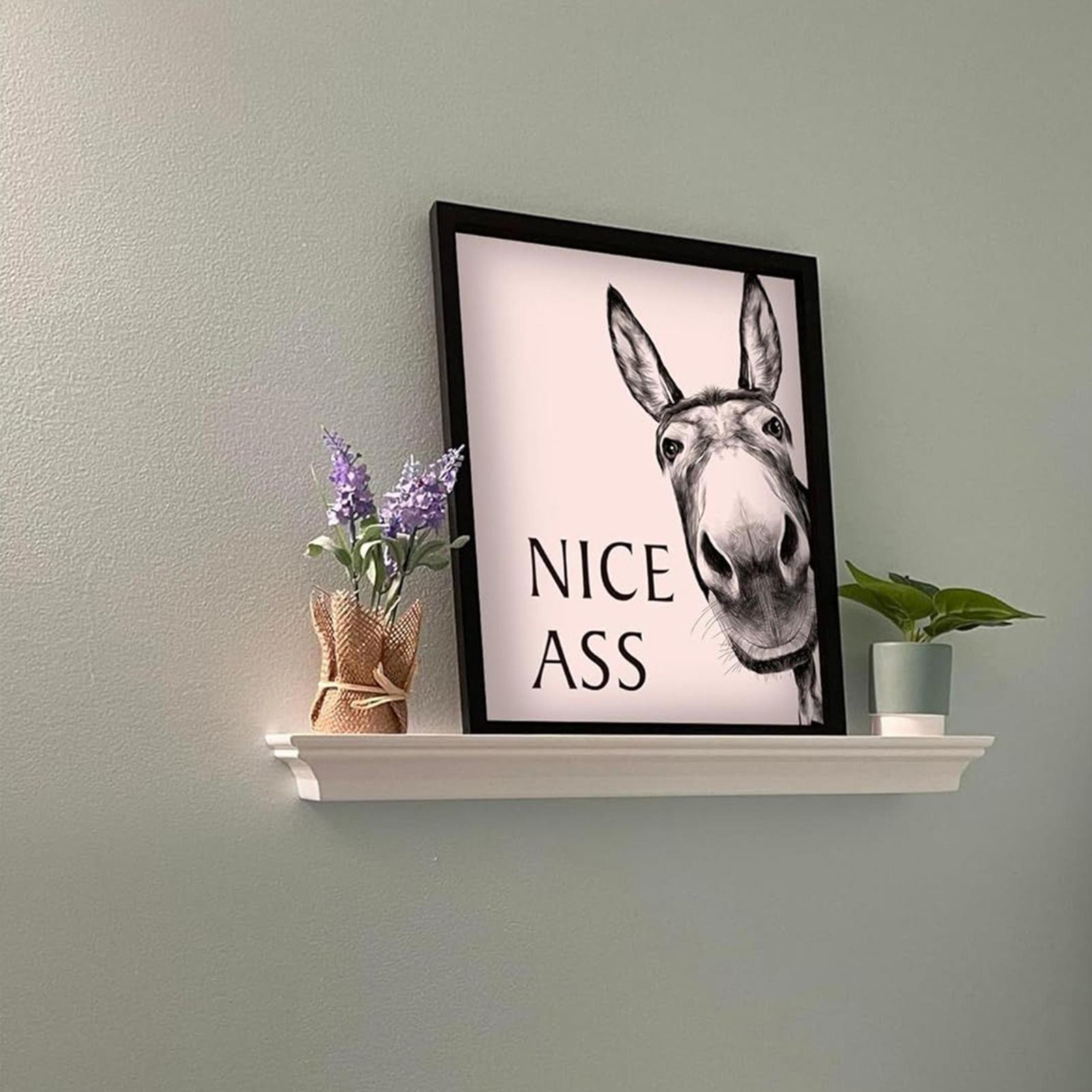 Soyut Komik Hayvanlar Eşekler  - Home Bathroom Quotes incelemesi ve fiyatı